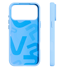 Чехол-накладка VLP Aster Pro Case для iPhone 18 Pro Max, силикон, голубой - 1