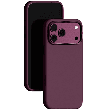 Чехол-накладка VLP Aster Pro Case для iPhone 18 Pro Max, силикон, темная вишня - 2