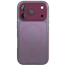 Чехол-накладка VLP Pulse Case для iPhone 18 Pro, пластик/термополиуретан, темная вишня - 0