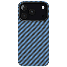 Чехол-накладка VLP Kevlar Case для iPhone 18 Pro, кевлар, синий - 0