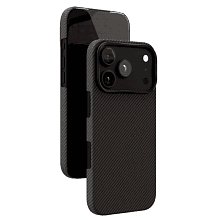 Чехол-накладка VLP Kevlar Case для iPhone 18 Pro, кевлар, черный - 0