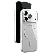 Чехол-накладка VLP Puro Case для iPhone 18 Pro, поликарбонат/полиуретан, прозрачный - 0