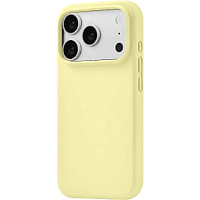 Чехол-накладка uBear Touch Mag Case для iPhone 18 Pro, силикон, ванильный желтый - 1