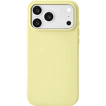 Чехол-накладка uBear Touch Mag Case для iPhone 18 Pro Max, силикон, ванильный желтый - 0