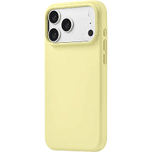 Чехол-накладка uBear Touch Mag Case для iPhone 18 Pro Max, силикон, ванильный желтый - 1