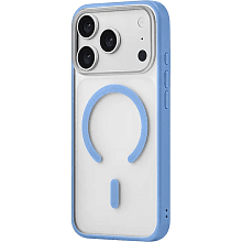Чехол-накладка uBear Cloud Mag Case для iPhone 18 Pro, силикон, голубой - 1