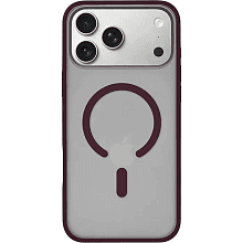 Чехол-накладка uBear Cloud Mag Case для iPhone 18 Pro Max, пластик/термополиуретан, бургунди - 0