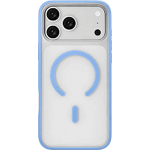 Чехол-накладка uBear Cloud Mag Case для iPhone 18 Pro Max, пластик/термополиуретан, голубой - 0
