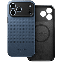 Чехол-накладка Native Union Active Case для iPhone 18 Pro Max, экокожа/полиуретан/микрофибра, синий - 1
