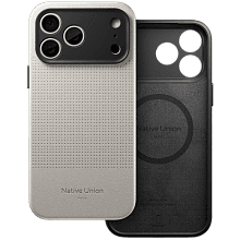 Чехол-накладка Native Union Active Case для iPhone 18 Pro Max, экокожа/полиуретан/микрофибра, песочный - 1