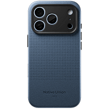 Чехол-накладка Native Union Active Case для iPhone 18 Pro, экокожа/полиуретан/микрофибра, синий - 0