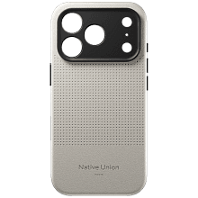 Чехол-накладка Native Union Active Case для iPhone 18 Pro, экокожа/полиуретан/микрофибра, песочная - 2