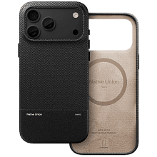 Чехол-накладка Native Union (Re)Classic Case для iPhone 18 Pro Max, экокожа/полиуретан/микрофибра, черный - 1
