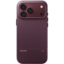 Чехол-накладка Native Union (Re)Classic Case для iPhone 18 Pro Max, экокожа/полиуретан/микрофибра, темная вишня - 0