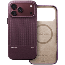 Чехол-накладка Native Union (Re)Classic Case для iPhone 18 Pro Max, экокожа/полиуретан/микрофибра, темная вишня - 1