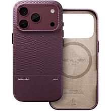 Чехол-накладка Native Union (Re)Classic Case для iPhone 18 Pro, экокожа/полиуретан/микрофибра, темная вишня - 1