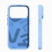 Чехол-накладка VLP Aster Pro Case для iPhone 18 Pro, силикон, голубой - 2