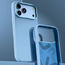 Чехол-накладка VLP Aster Pro Case для iPhone 18 Pro, силикон, голубой - 3