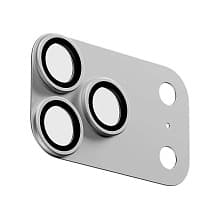 Защитное стекло uBear Extreme Metal Lens Full Shield для iPhone 18 Pro Max, серебристый (камера смартфона) - 1