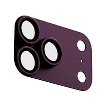Защитное стекло uBear Extreme Metal Lens Full Shield для iPhone 18 Pro Max, бургунди (камера смартфона) - 1