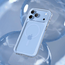 Чехол-накладка VLP Bubble Case для iPhone 18 Pro Max, силикон, голубой - 2