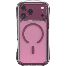 Чехол-накладка VLP Bubble Case для iPhone 18 Pro Max, силикон, темная вишня - 0