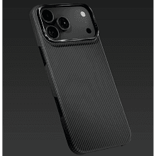 Чехол-накладка VLP Kevlar Case для iPhone 18 Pro Max, кевлар, черный - 1