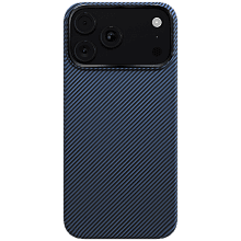Чехол-накладка VLP Kevlar Case для iPhone 18 Pro Max, кевлар, синий - 0