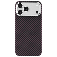 Чехол-накладка uBear Supreme Case для iPhone 18 Pro Max, кевлар, бургунди - 0