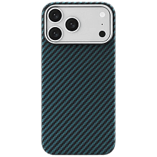 Чехол-накладка uBear Supreme Case для iPhone 18 Pro Max, кевлар, синий - 0