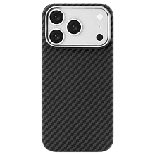Чехол-накладка uBear Supreme Case для iPhone 18 Pro, кевлар, черный - 0