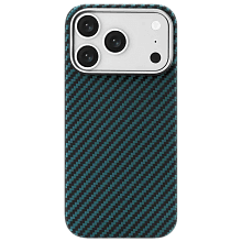 Чехол-накладка uBear Supreme Case для iPhone 18 Pro, кевлар, синий - 0