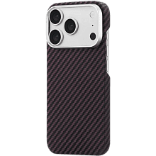 Чехол-накладка uBear Supreme Case для iPhone 18 Pro, кевлар, бургунди - 1