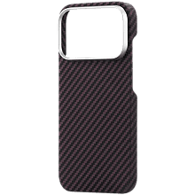 Чехол-накладка uBear Supreme Case для iPhone 18 Pro, кевлар, бургунди - 3