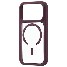 Чехол-накладка uBear Shade Case для iPhone 18 Pro, поликарбонат/полиуретан, бордовый - 3