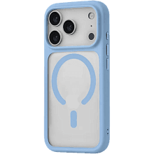 Чехол-накладка uBear Shade Case для iPhone 18 Pro, поликарбонат/полиуретан, голубой - 1