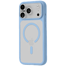 Чехол-накладка uBear Shade Case для iPhone 18 Pro Max, поликарбонат/полиуретан, голубой - 1