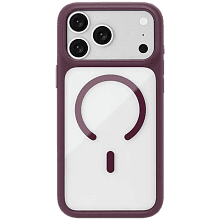 Чехол-накладка uBear Shade Case для iPhone 18 Pro Max, поликарбонат/полиуретан, бургунди - 0