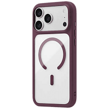 Чехол-накладка uBear Shade Case для iPhone 18 Pro Max, поликарбонат/полиуретан, бургунди - 1