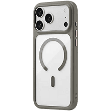 Чехол-накладка uBear Shade Case для iPhone 18 Pro Max, поликарбонат/полиуретан, серый - 1